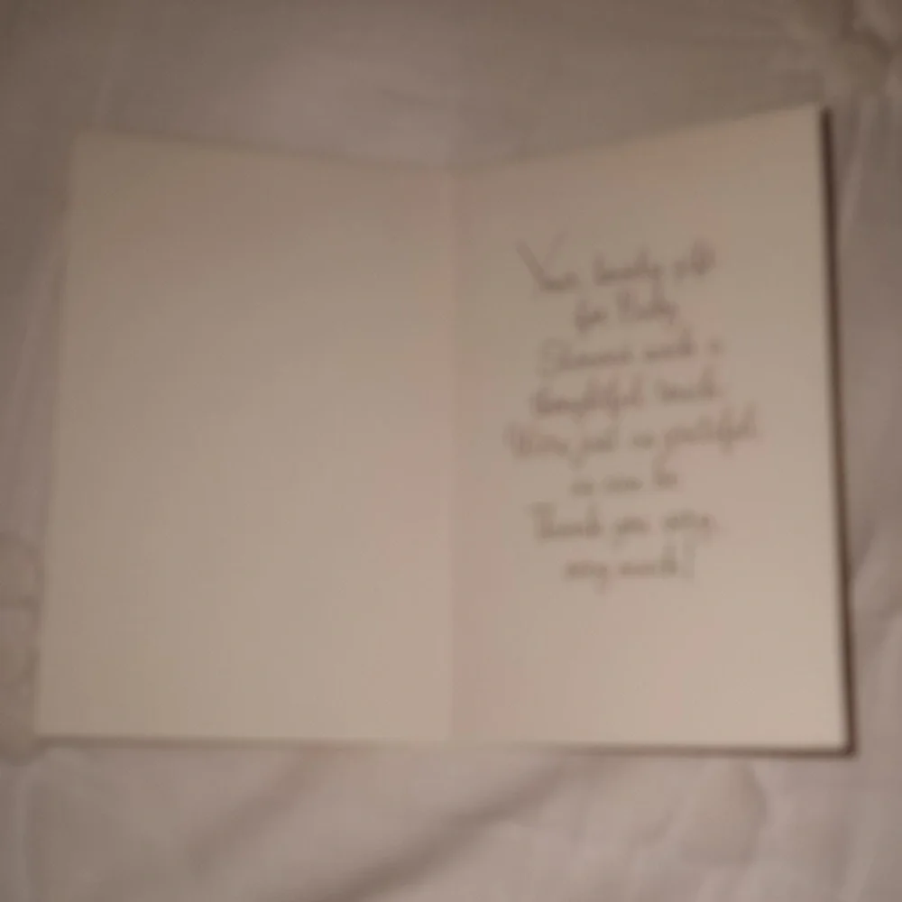 Lot of 3 Vintage American Greetings Baby Shower Thank You Cards